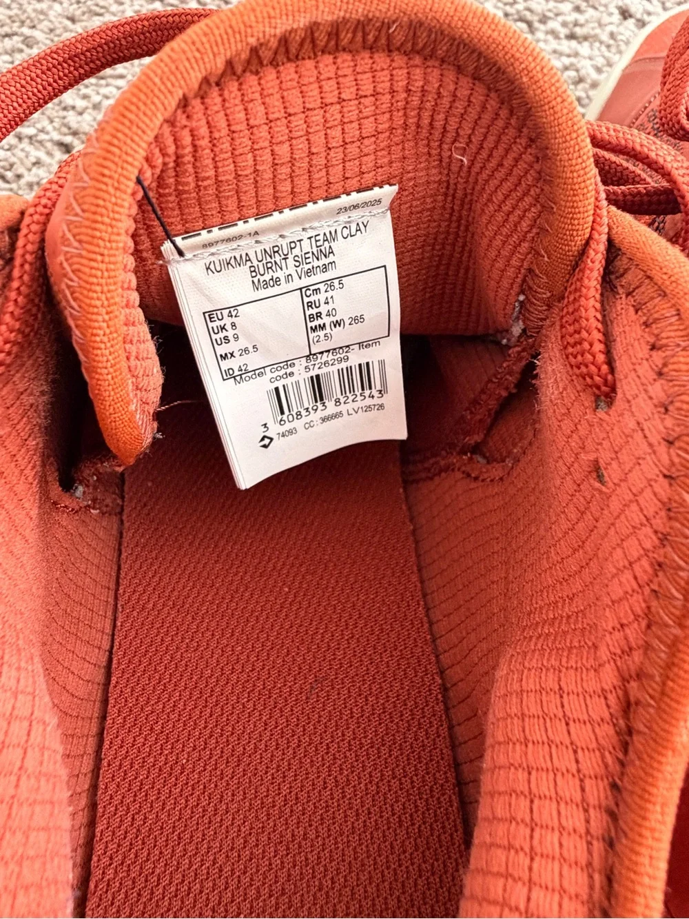 Decathlon Kuikma Unrupt Team Clay Tennis Shoes Men’s 9 excellent conditiob